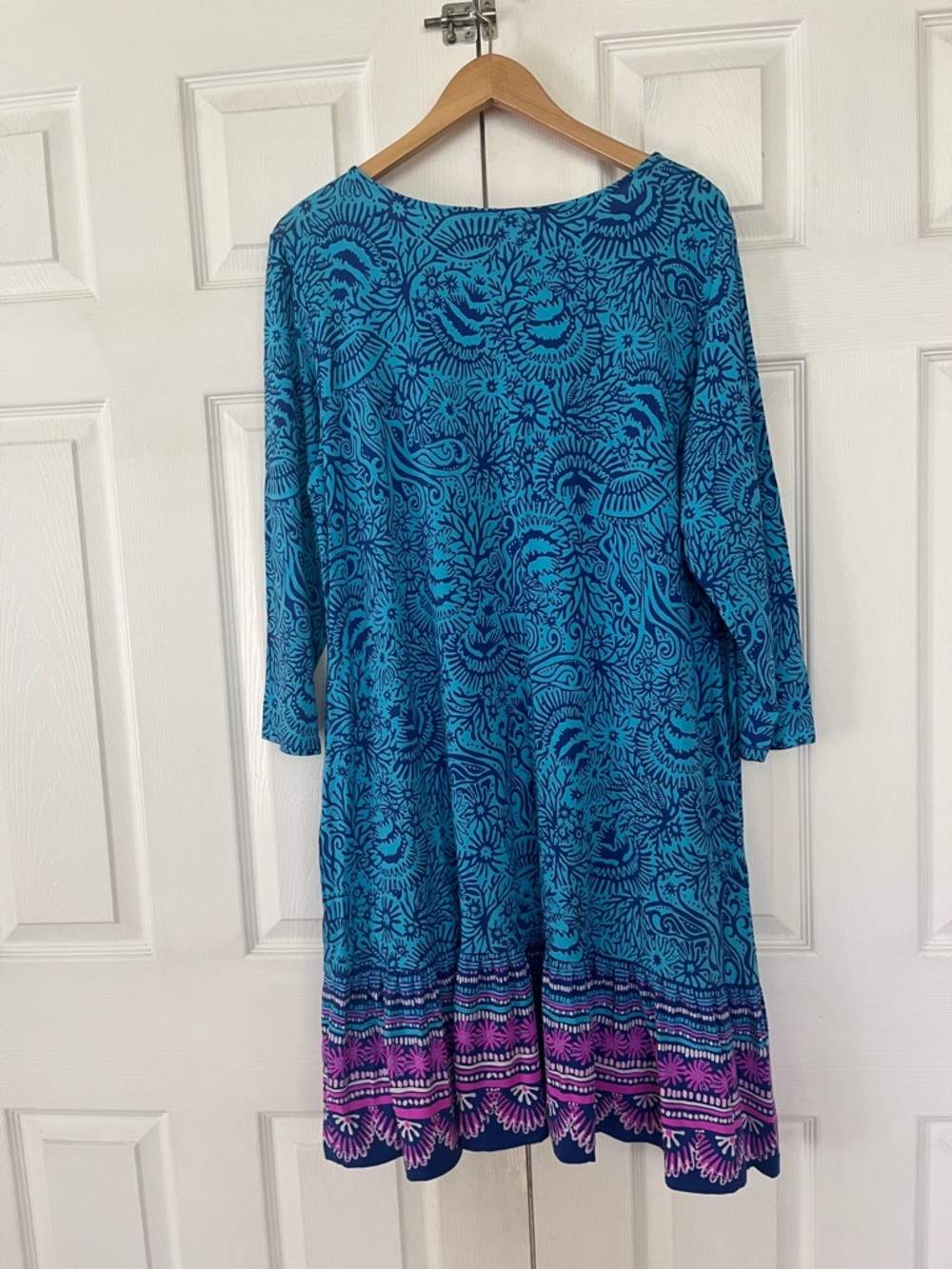 LILLY PULITZER Ophelia Swing Dress Bermuda Blue XXL - Picture 6 of 7